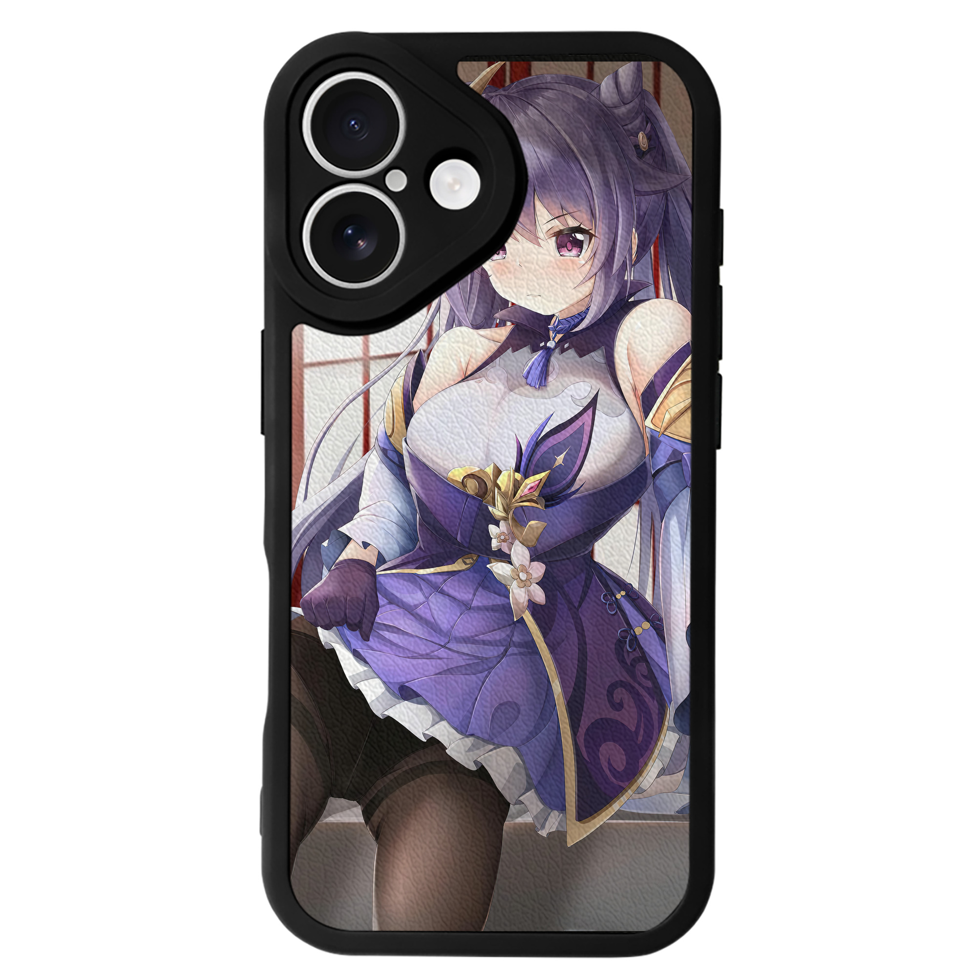 げんし神 genshin 【iPhone 16シリーズ対応】シリコンスマホケース（レザー調） 材質：シリコン